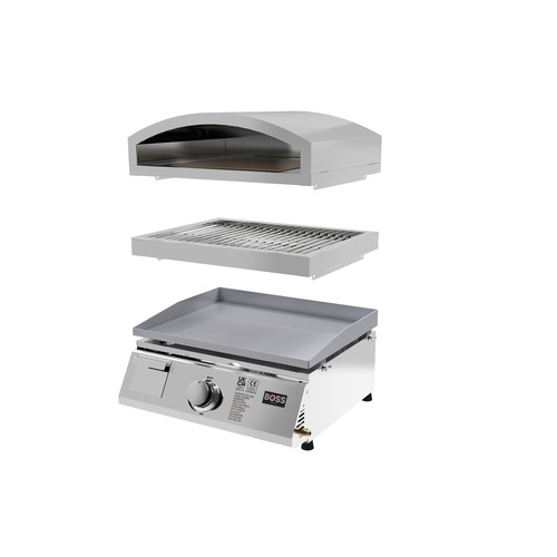 Boss grill gas bbq - 3-in-1,
