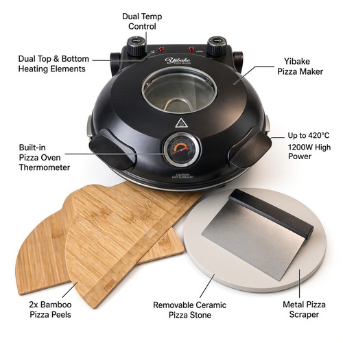 Yibake countertop pizza oven - countertop,