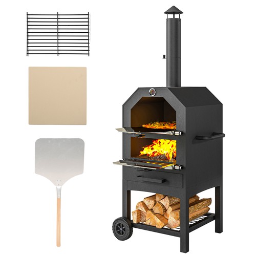 Outsunny outdoor pizza oven - outdoor,
