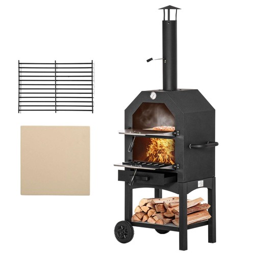 Outsunny outdoor garden pizza - outsunny,